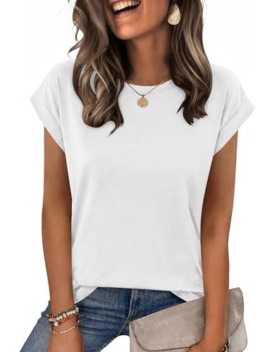 Zeagoo Womens Tops Summer Casual Cap Sleeve Tshirts Shirts Business Dressy Spring Fashion Outfits... | Amazon (US)