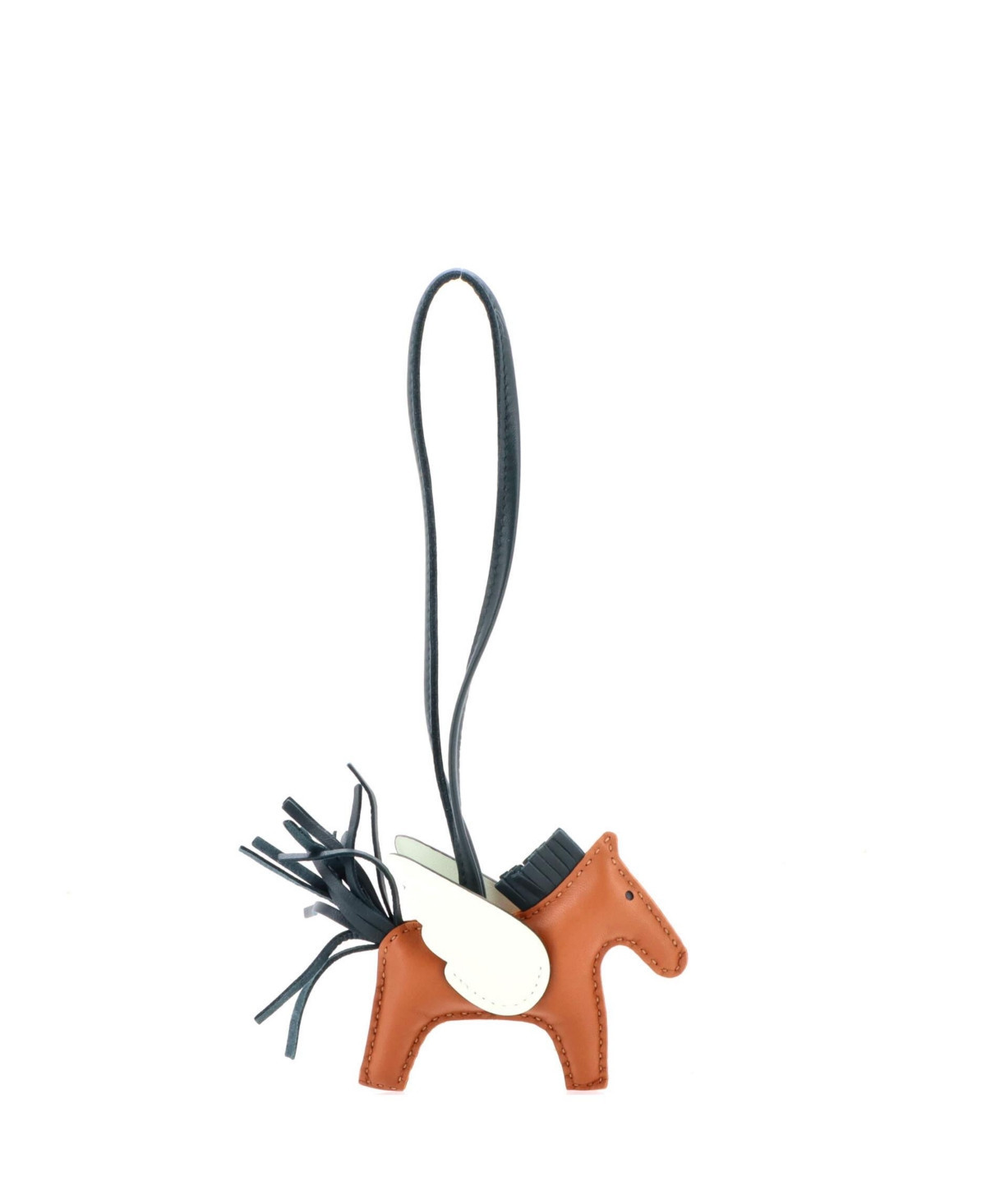 Pre-Owned Hermes Pm Pegase Rodeo Bag Charm Leather - Brown | Macy's