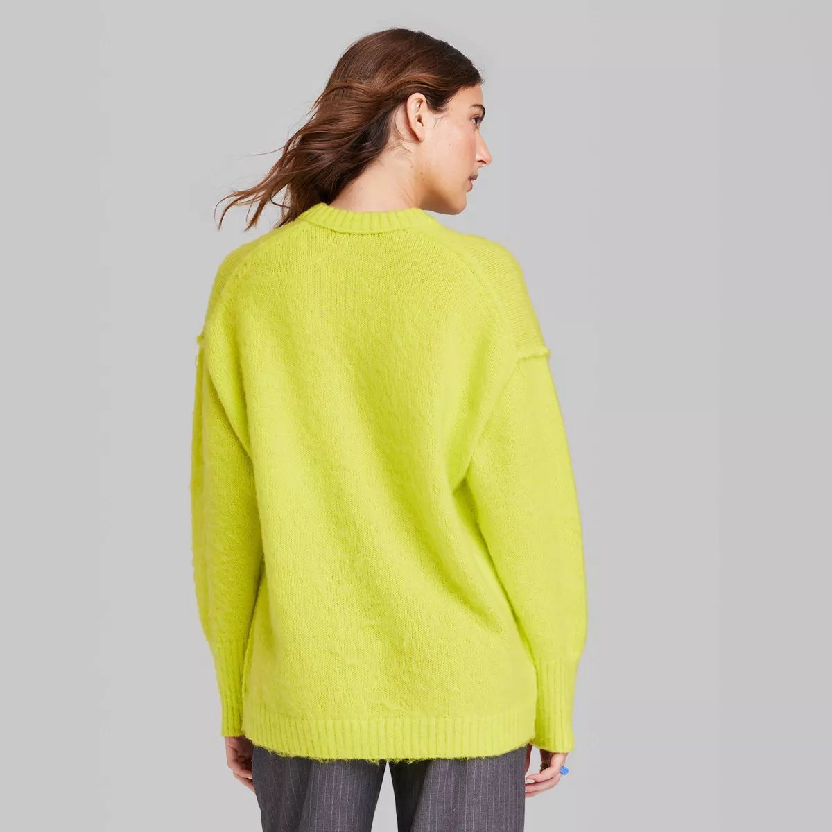 Women's V-Neck Fuzzy Oversized Pullover Sweater - Wild Fable™ | Target