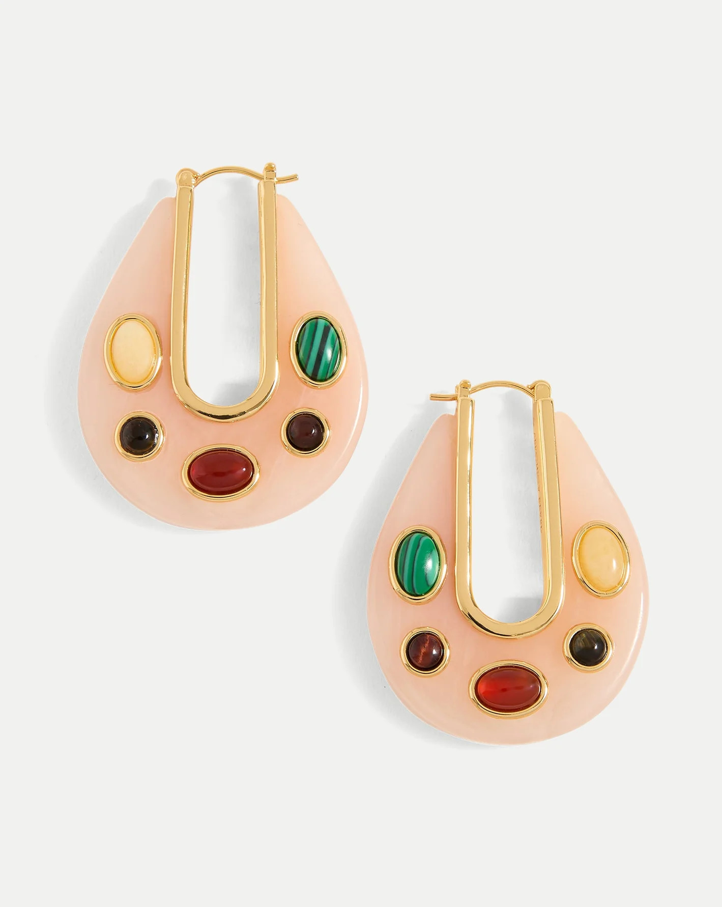 Resin Embellished Drop Hoop | Veronica Beard