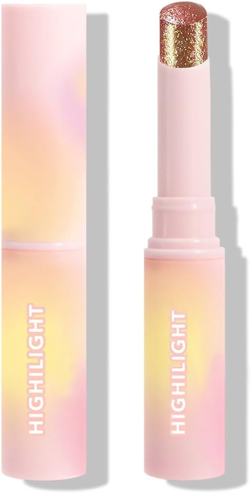 Champagne Jelly Eye Shadow Stick, Sparkly Glitter Pearlescent Shimmer Eyeshadow Eyeliner Brighten... | Amazon (US)