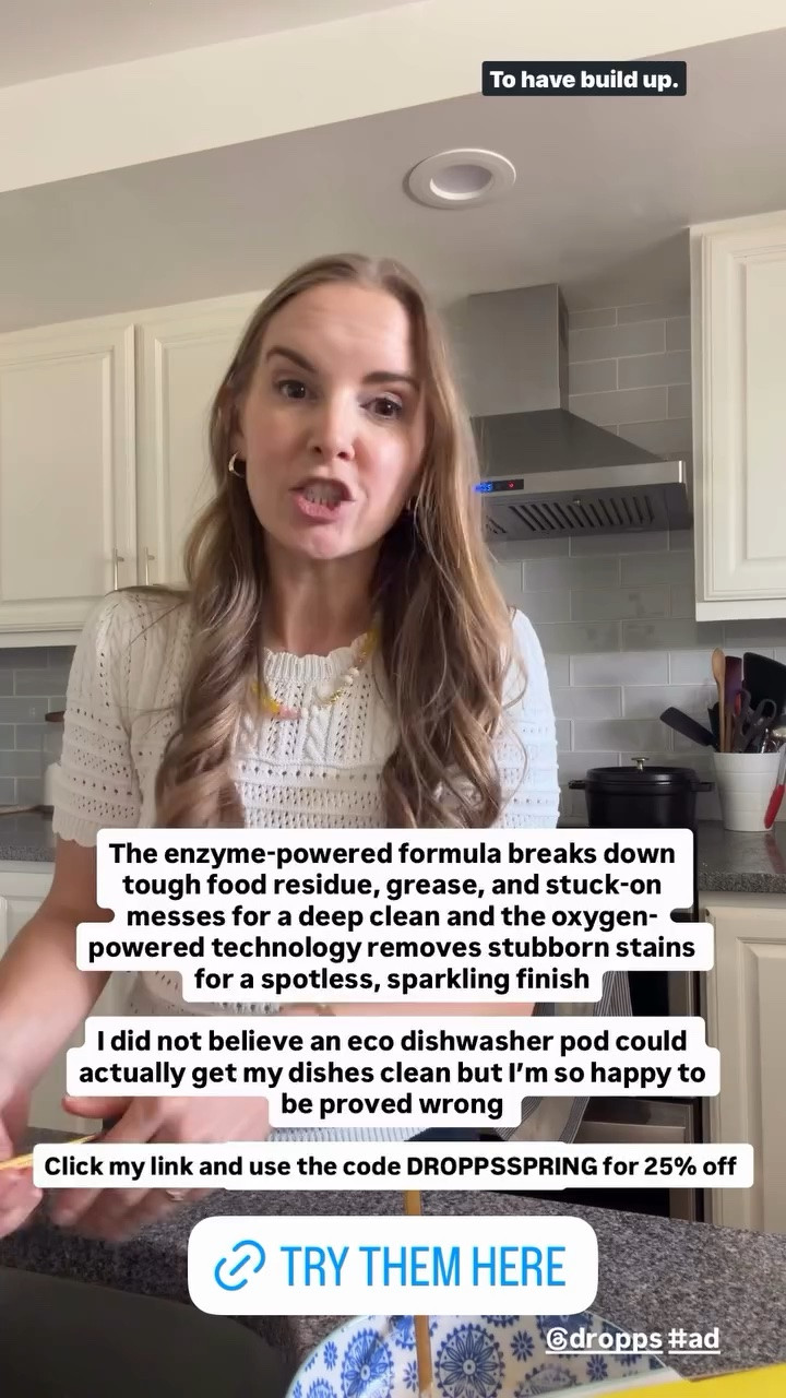 I never knew an eco dishwasher pod could actually get my dishes clean! Use the code DROPPSSPRING for 25% off  @dropps #ad

#LTKHome
