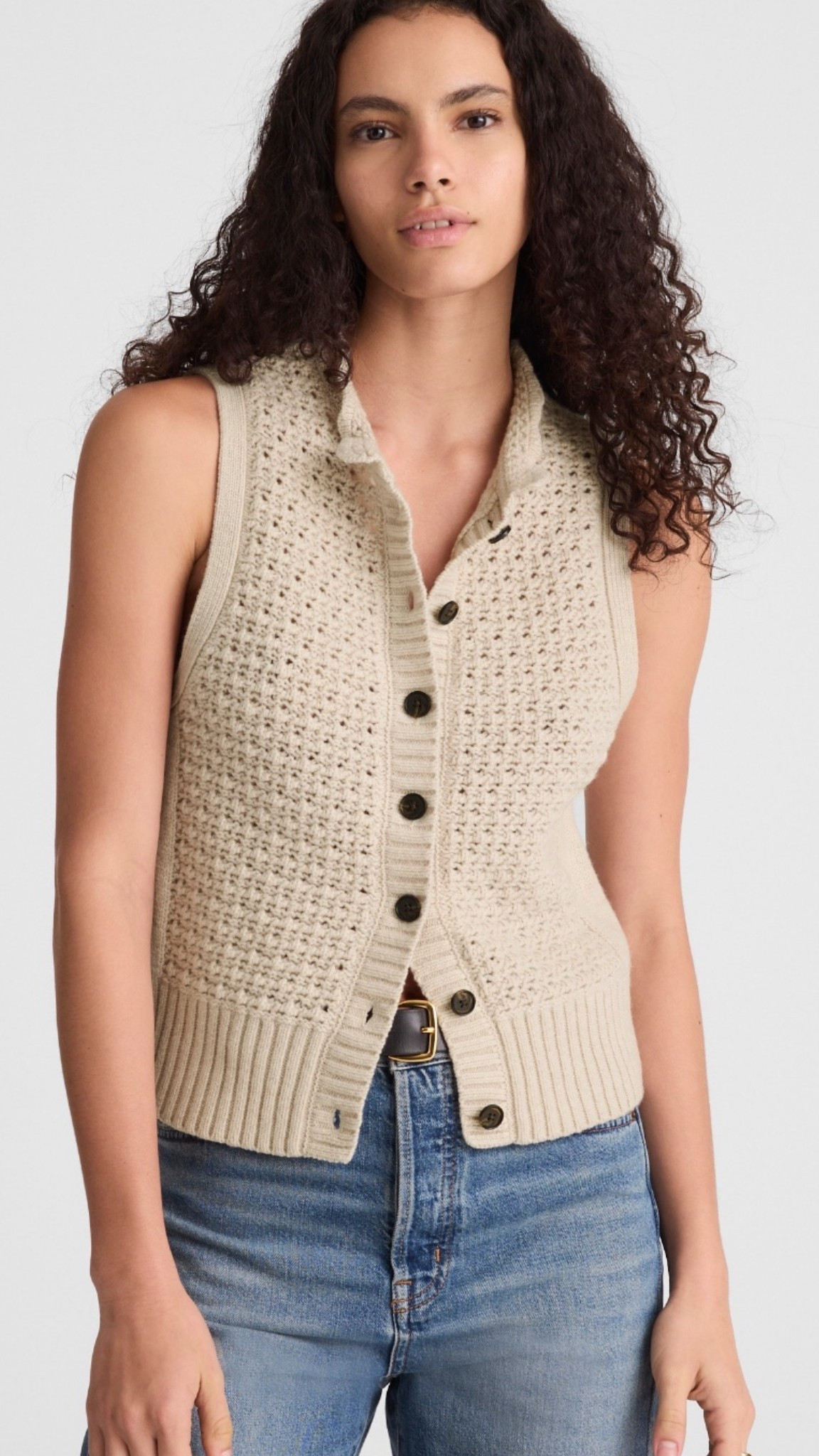 Madewell knit vest - I’m in a medium although I could have done a small. 

#LTKFindsUnder100