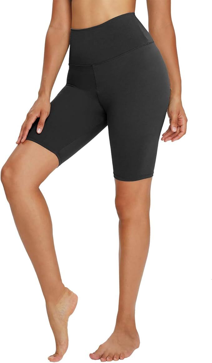 TNNZEET 8" Buttery Soft Biker Shorts for Women – Print High Waisted Workout Yoga Athletic Short... | Amazon (US)