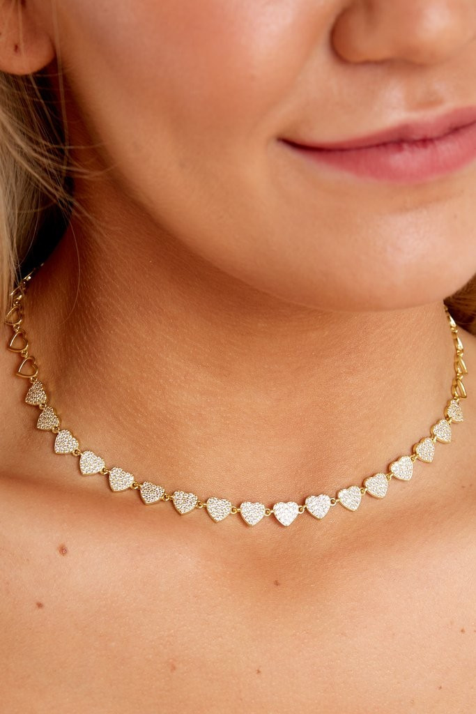Hearts Align Necklace | Red Dress 