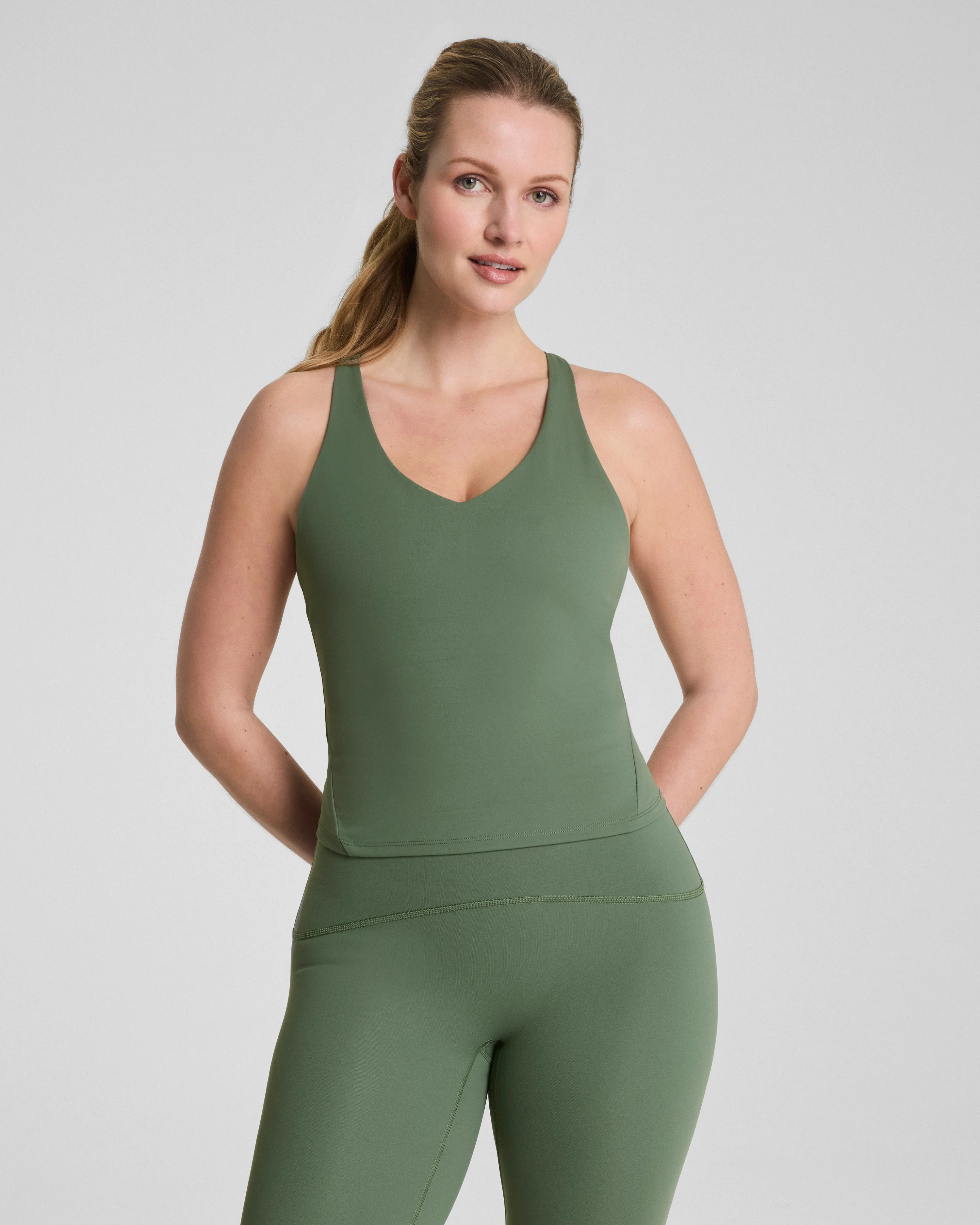 V-Neck Shelf Tank | Spanx