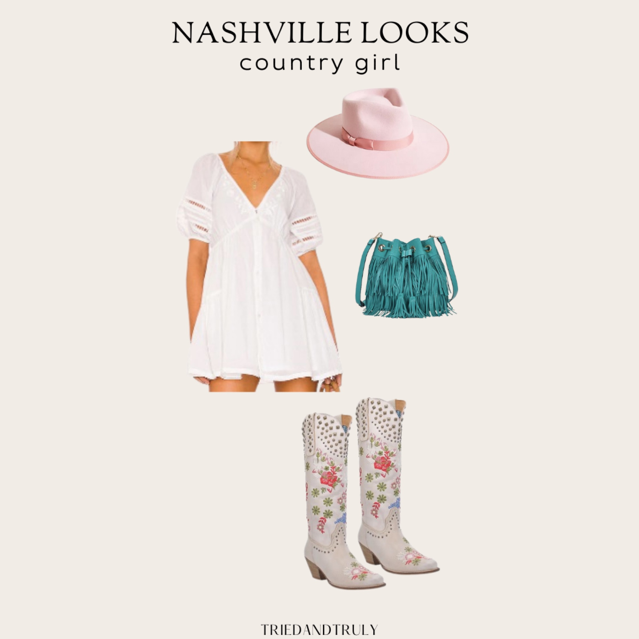 Nashville or Country Concert Outfits 

Perfect for a Bachelorette party, festival, or spring and summer fun! 

#LTKFestival #LTKstyletip #LTKshoecrush
