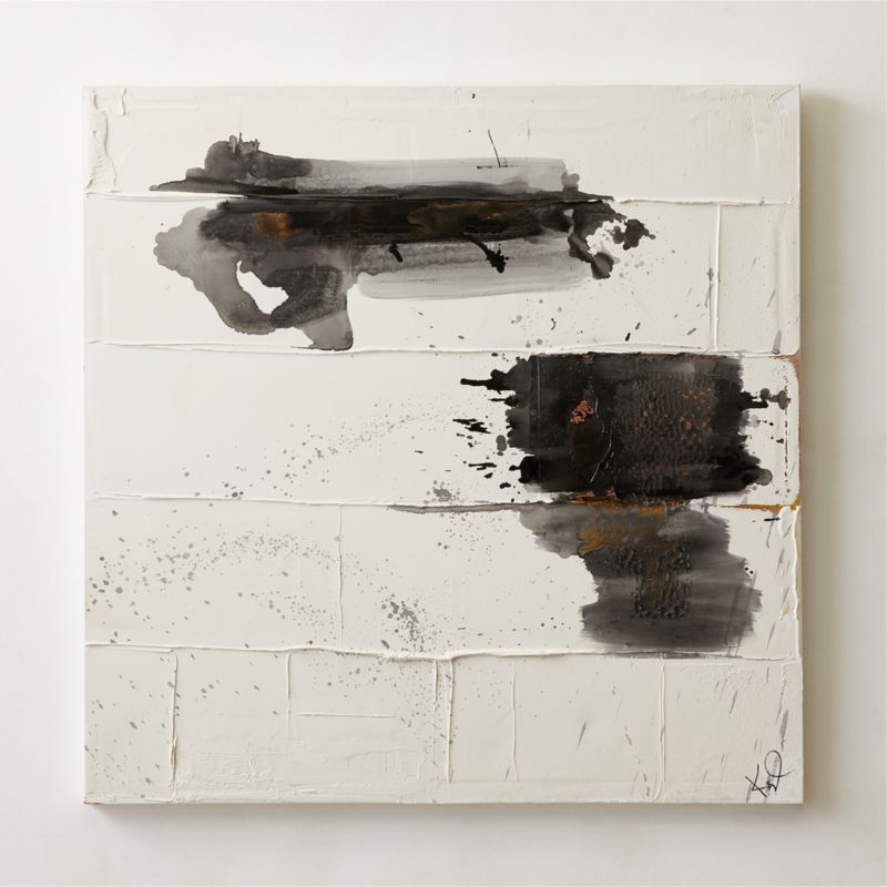 'Passenger' Modern Abstract Painting 48"x48" + Reviews | CB2 | CB2