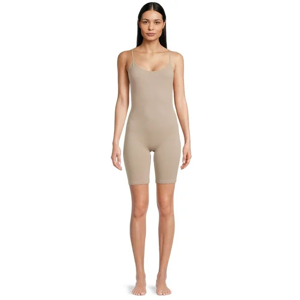 Liv & Lottie Women's Juniors Seamless Romper with Spaghetti Straps - Walmart.com | Walmart (US)