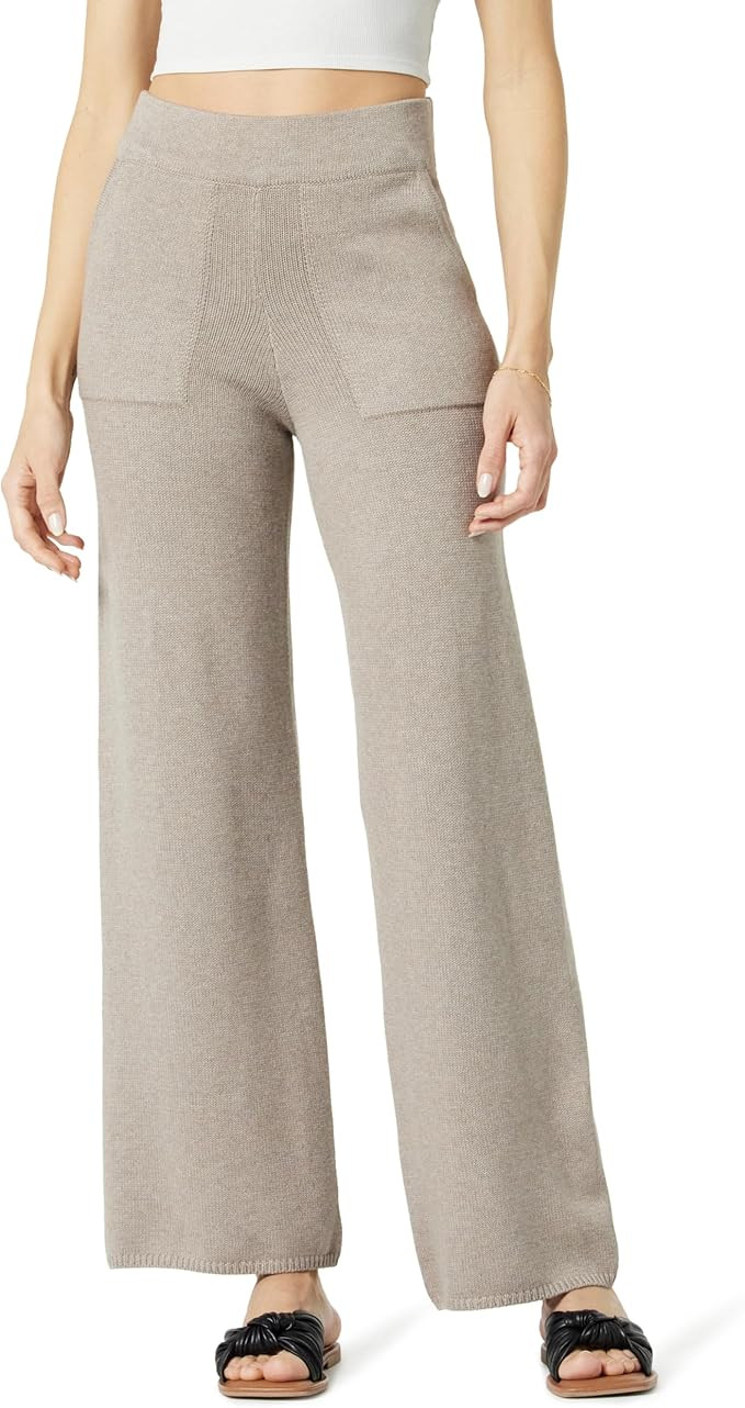 The Drop Women's Cynthia Cotton Blend Wide Leg Sweater Pant | Amazon (US)