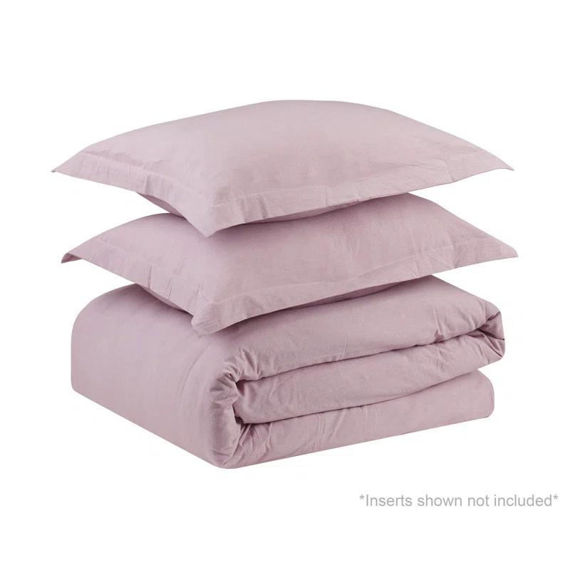 Kirkus 100% Cotton Prewashed Chambray Duvet Cover Set | Wayfair North America