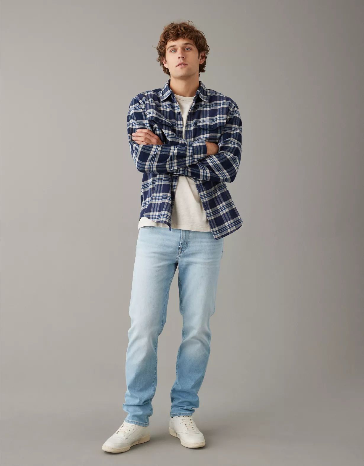 AE AirFlex+ Athletic Straight Jean | American Eagle Outfitters (US & CA)