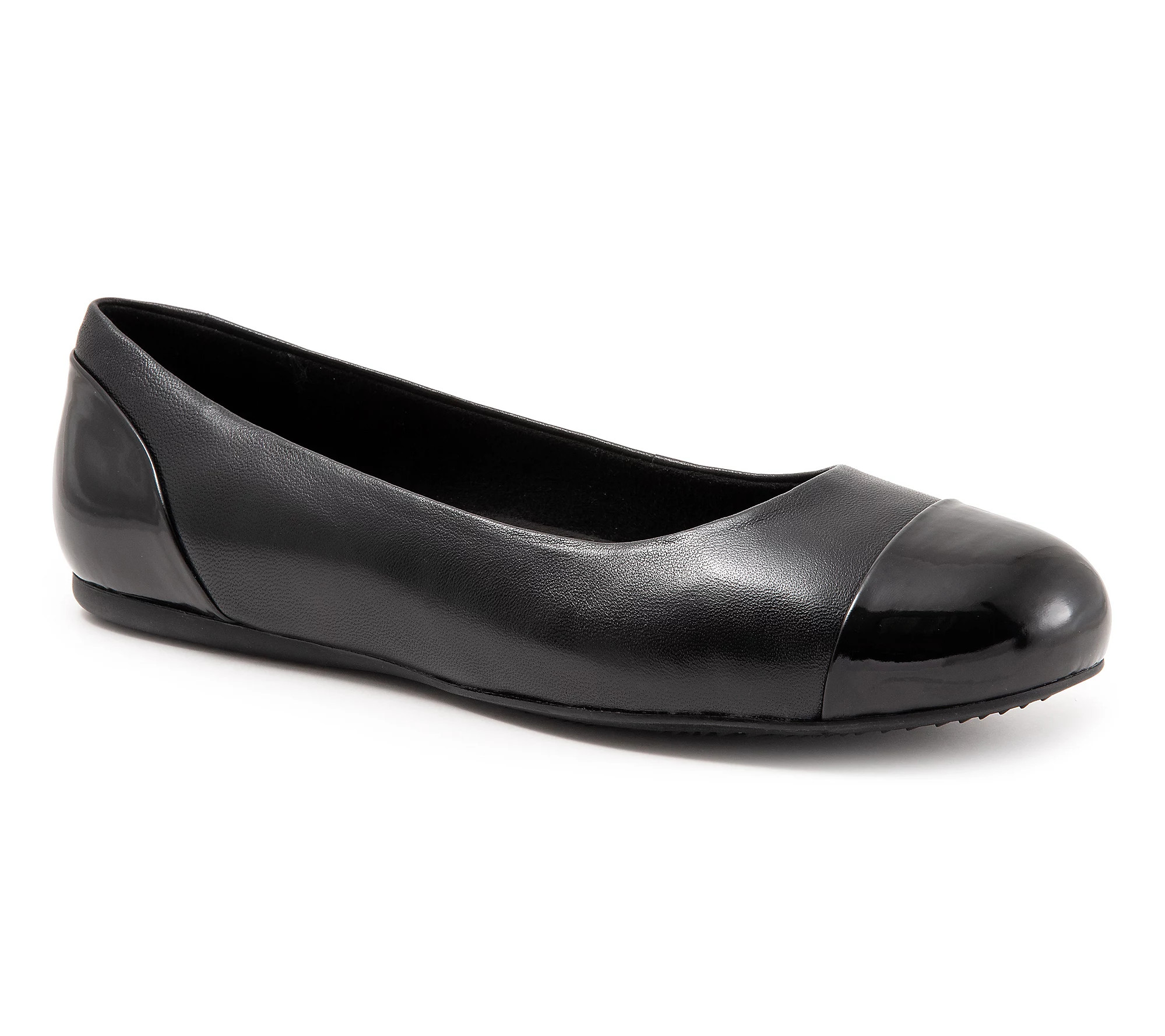 Softwalk Sonoma Cap Toe Leather Flat | QVC
