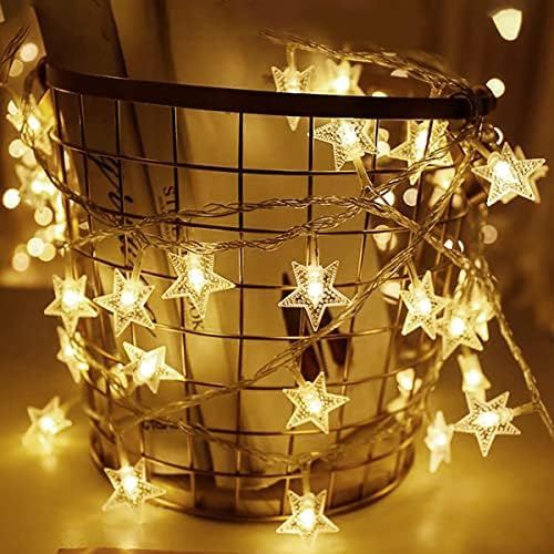 Fairy Lights, Star Stirng Lights 34 FT 100 LED, Indoor Twinkle Lights with 8 Modes, USB Hanging Wall | Amazon (US)