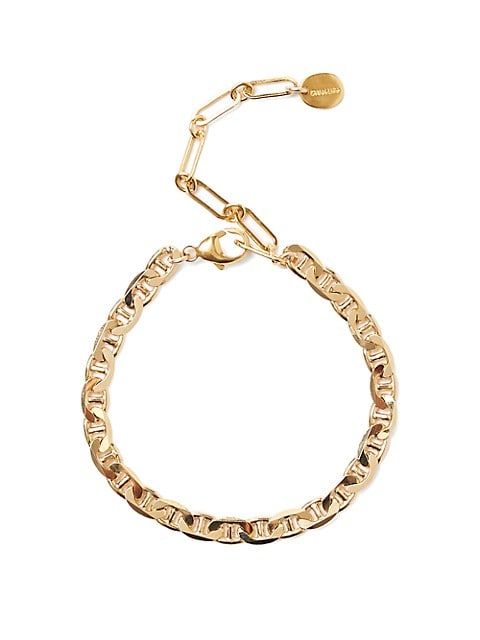 18K-Gold-Plated Anchor-Link Chain Bracelet | Saks Fifth Avenue