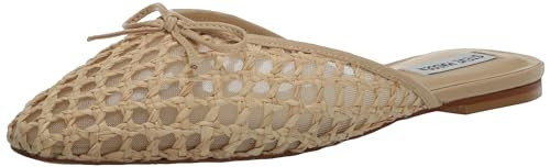 Steve Madden Women's Birdee Mule, Tan Raffia, 5.5 | Amazon (US)