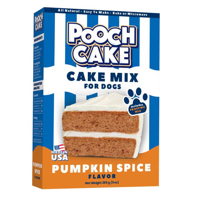 Pooch Cake Wheat-Free Pumpkin Spice Cake Mix & Frosting Dog Treat, 9-oz box | Chewy.com