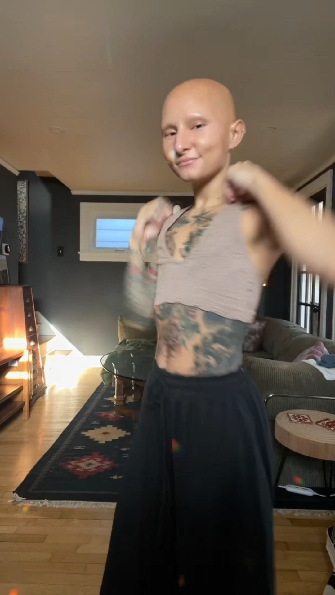 My dream is to be the comfiest girl in the room always 🌷☀️💞🤍 

#outfitinspiration #tryon #hairloss #mastectomy #tattoogirl 

#LTKootd #LTKSaleAlert #LTKgrwm