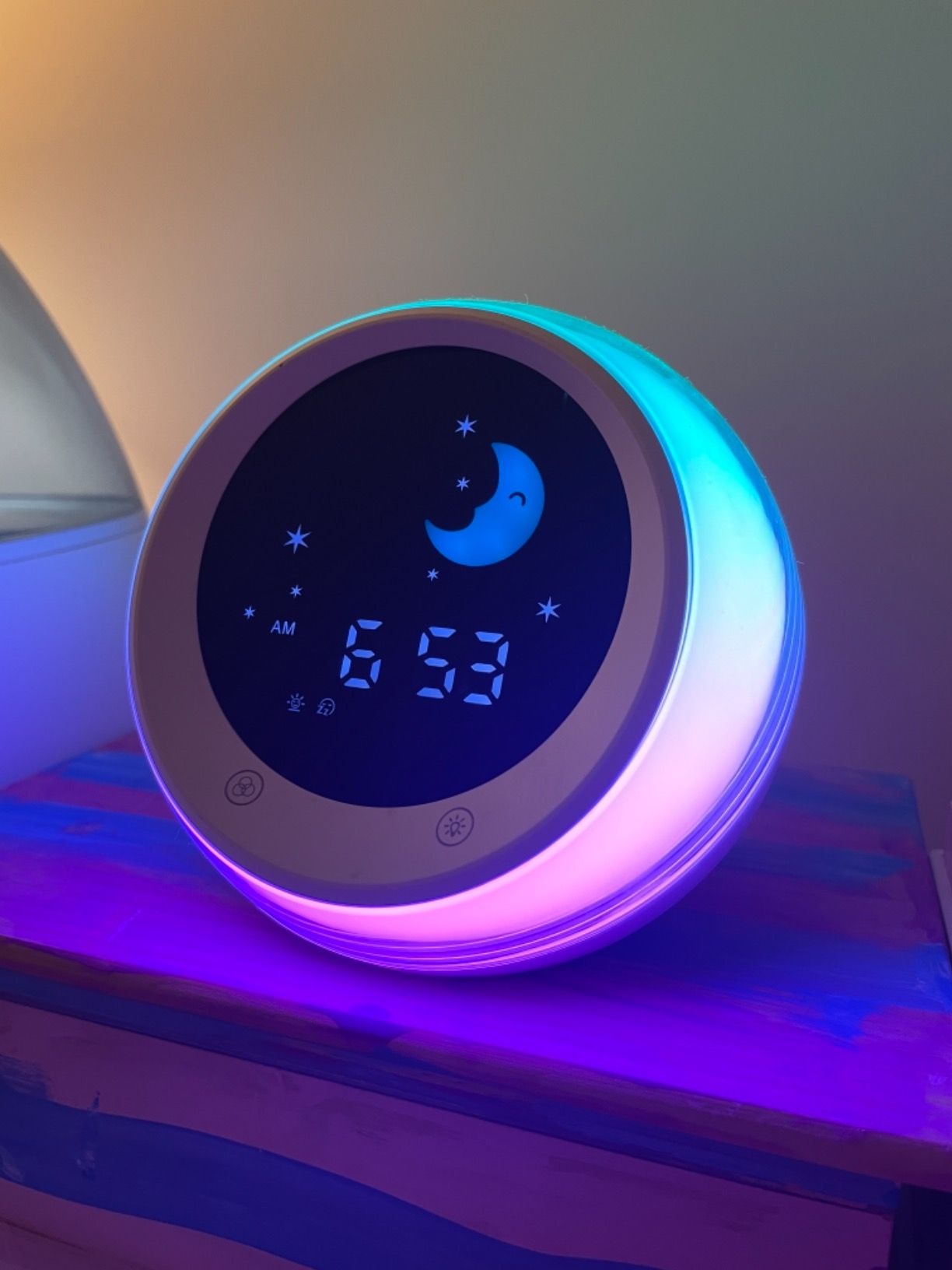 I.CODE Sun & Moon Rise Kids Alarm Clock, Children's Sleep Trainer ,Sleep Sound Machine, Wake Up L... | Amazon (US)