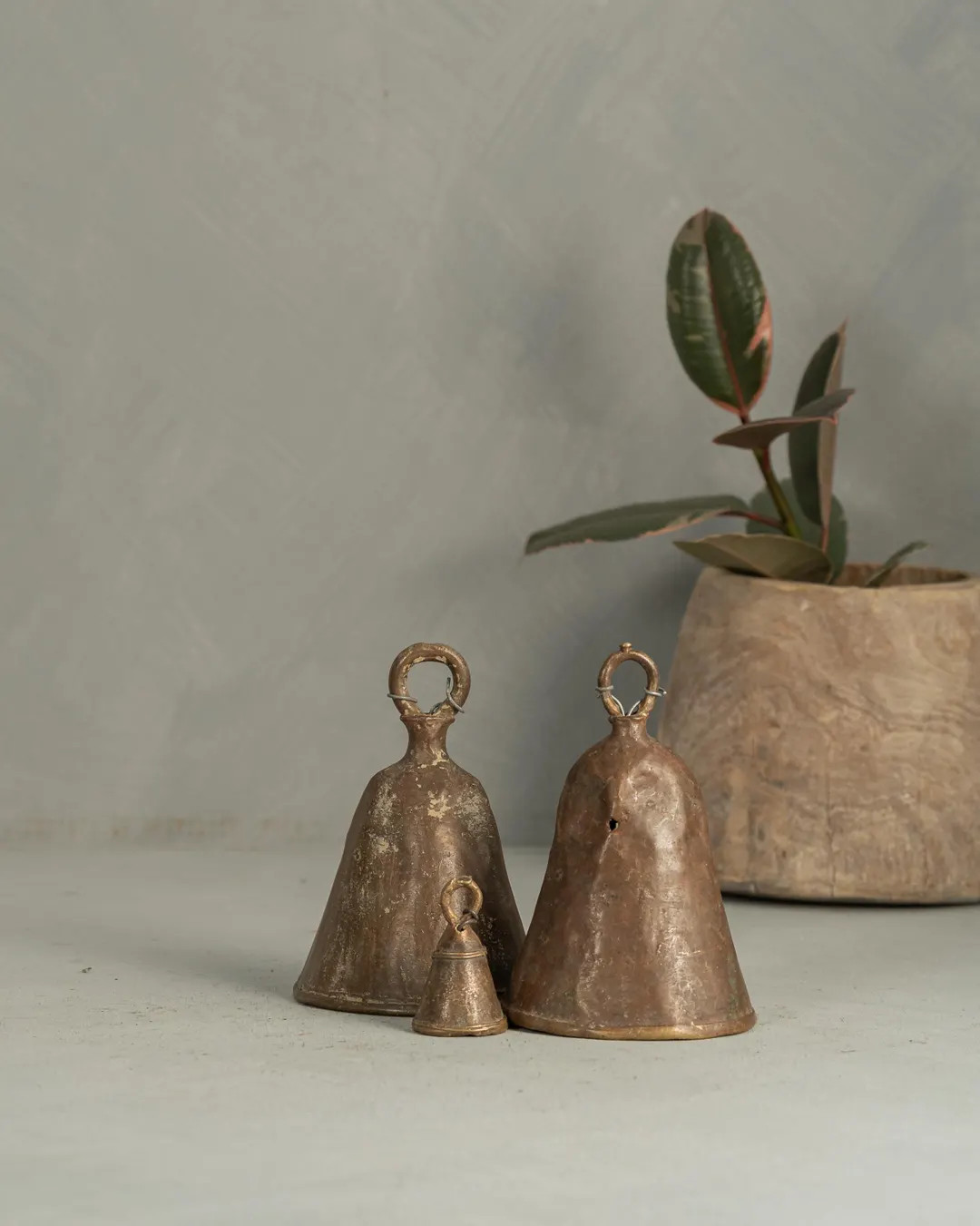 Trio of Vintage African Brass Cow Bells Sm/med/lg C free Shipping - Etsy | Etsy (US)
