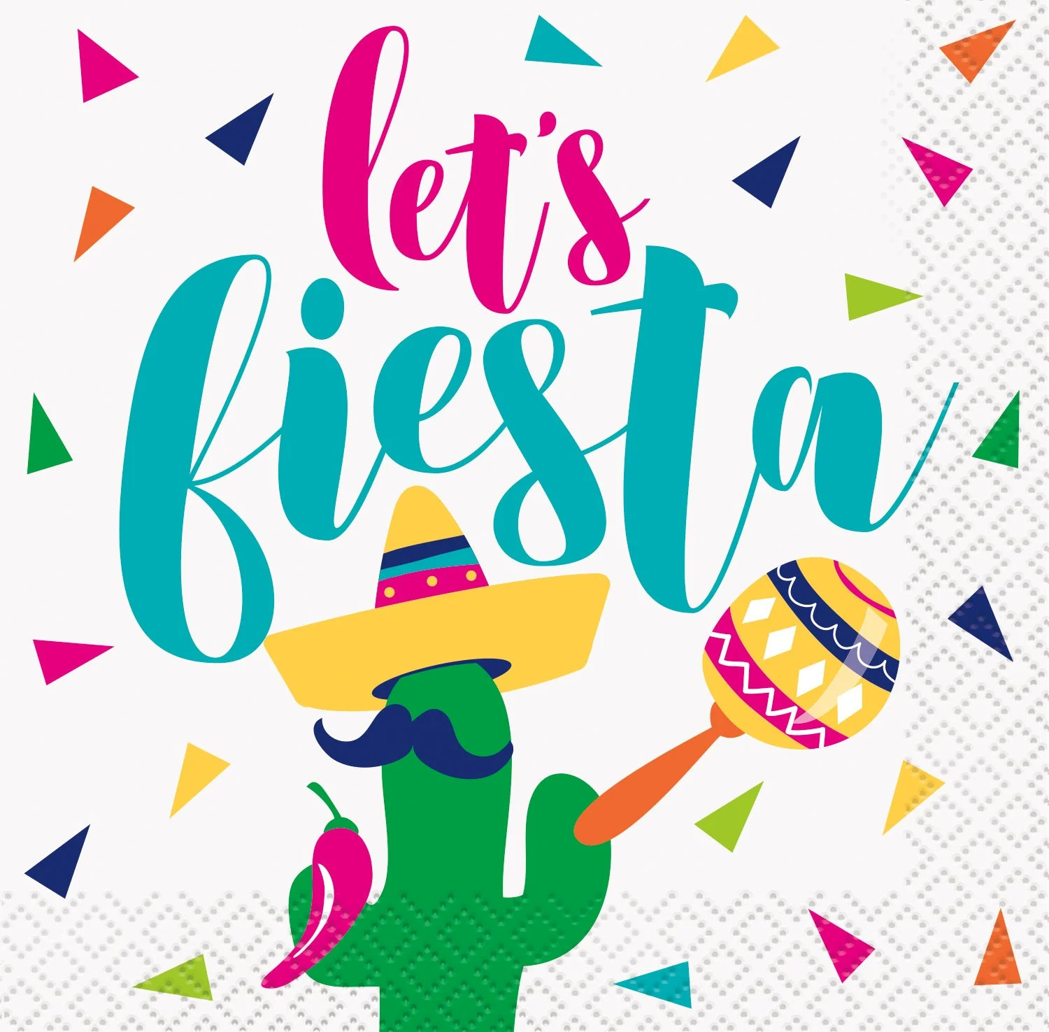 Let's Fiesta Beverage Napkin - Walmart.com | Walmart (US)