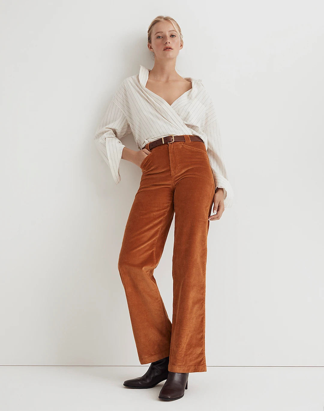 Emmett 2.0 Wide-Leg Pants in Corduroy | Madewell
