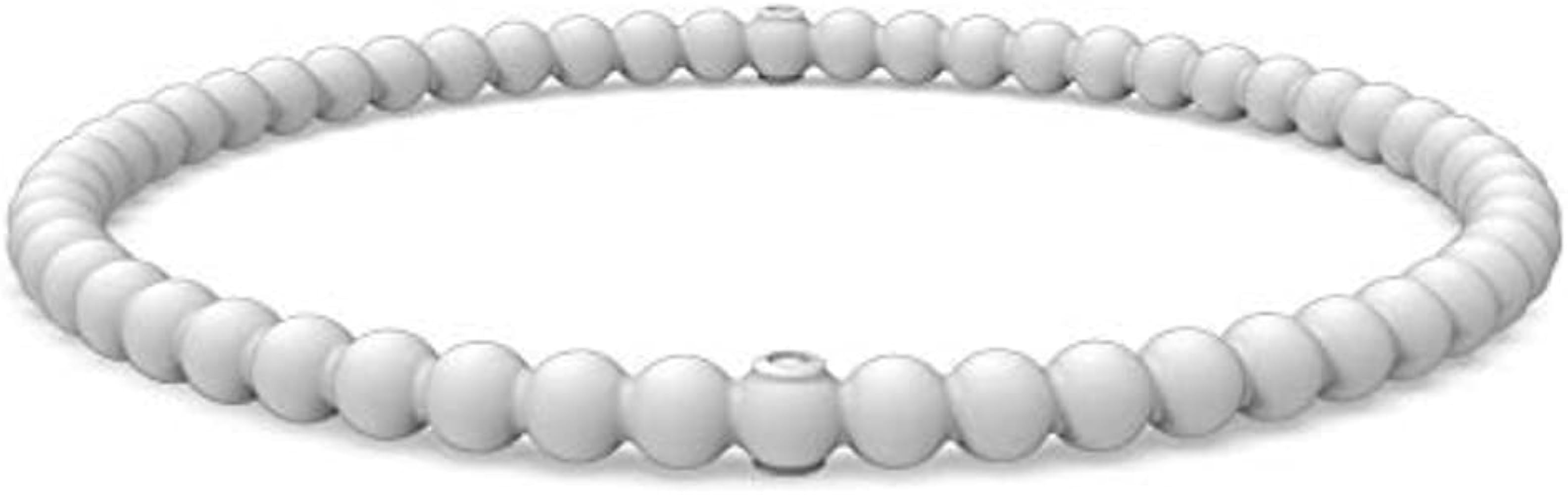 Enso Silicone Bracelet – Beaded Stackable Bracelet - Hypoallergenic Rubber Wristband – Comfor... | Amazon (US)