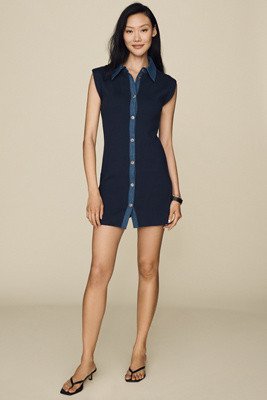 Knit Mini Shirtdress | Anthropologie (US)