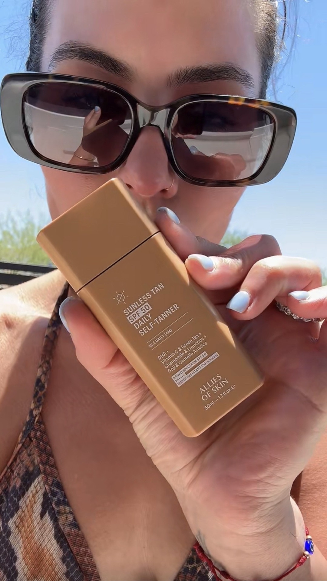 POV: your sunscreen IS your self tanner ☀️✨

Allies of Skin SPF 50 Daily Self Tanner Serum is the product I didn't know I needed until I couldn't live without it. One step. Buildable bronze. Broad spectrum SPF 50 protection. Zero greasy finish.

No more layering 3 different products — this serum blurs, tans, AND shields your skin every single day 🙌

Skin looks lit from within, not streaky. Not orange. Just that clean, healthy glow that makes people ask what you've been doing differently.

If you're not adding this to your morning routine you are actually missing out 🤎

#AlliesOfSkin #SPF50 #SelfTanner #DailySPF #dealsforyoudays

#LTKselfcare #LTKSeasonal #LTKBeauty