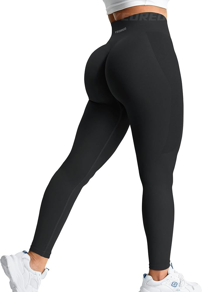 YEOREO Amplify Leggings for Women Seamless Scrunch Leggings Butt Lifting Gym High Waisted Athleti... | Amazon (US)