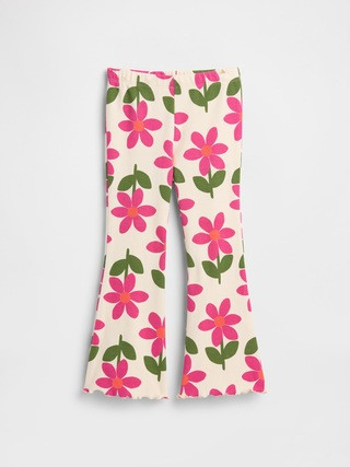 babyGap Ribbed Pull-On Print Flare Leggings | Gap Factory | Gap Factory