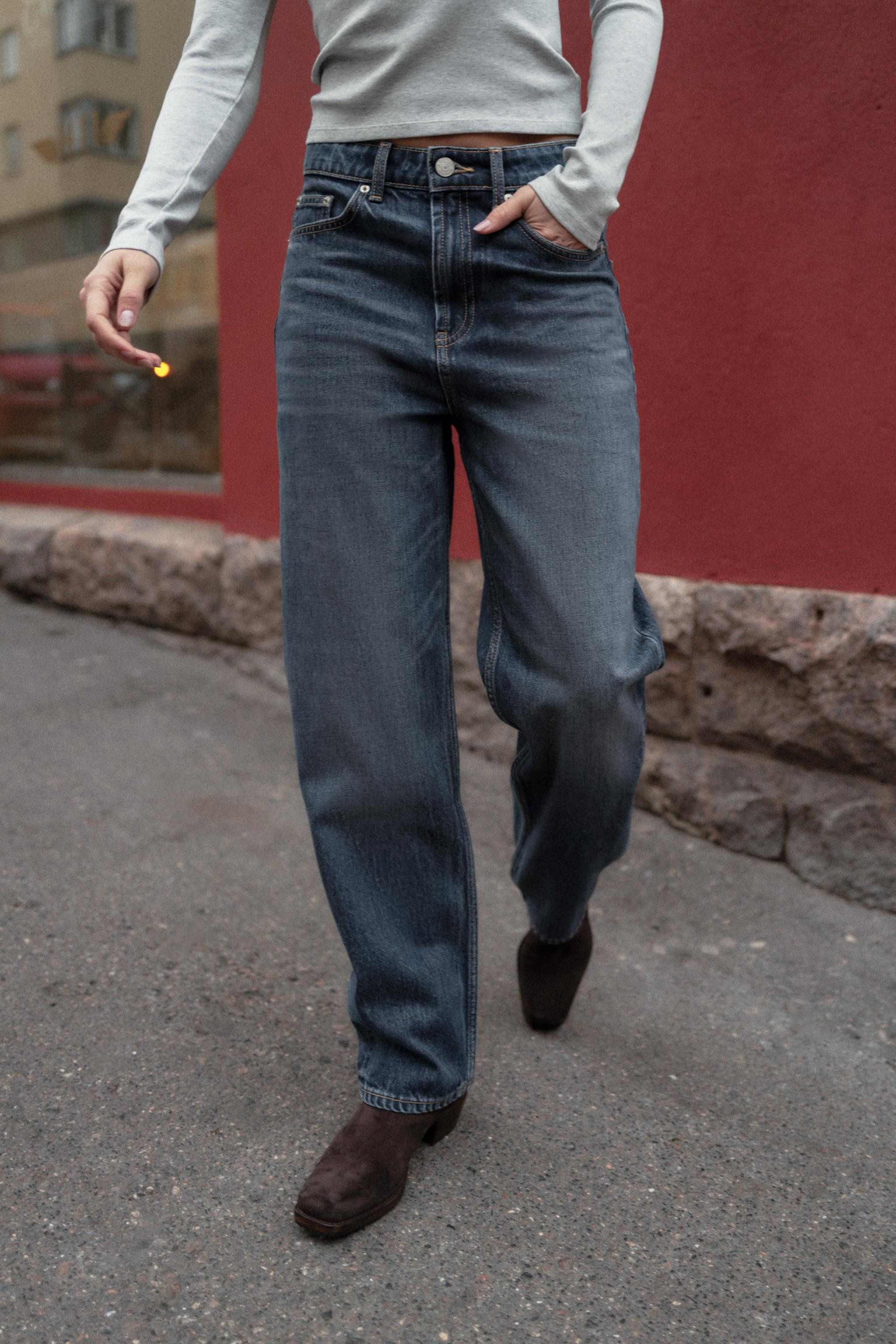 TRF MOM FIT HIGH WAIST JEANS | Zara US