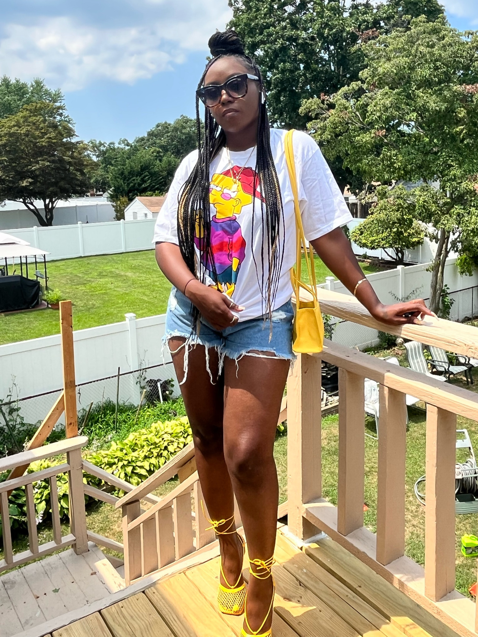 Nothing Like A Summer Graphic Tee Fit. #blackgirl #graphictee #summerstyle

#LTKstyletip