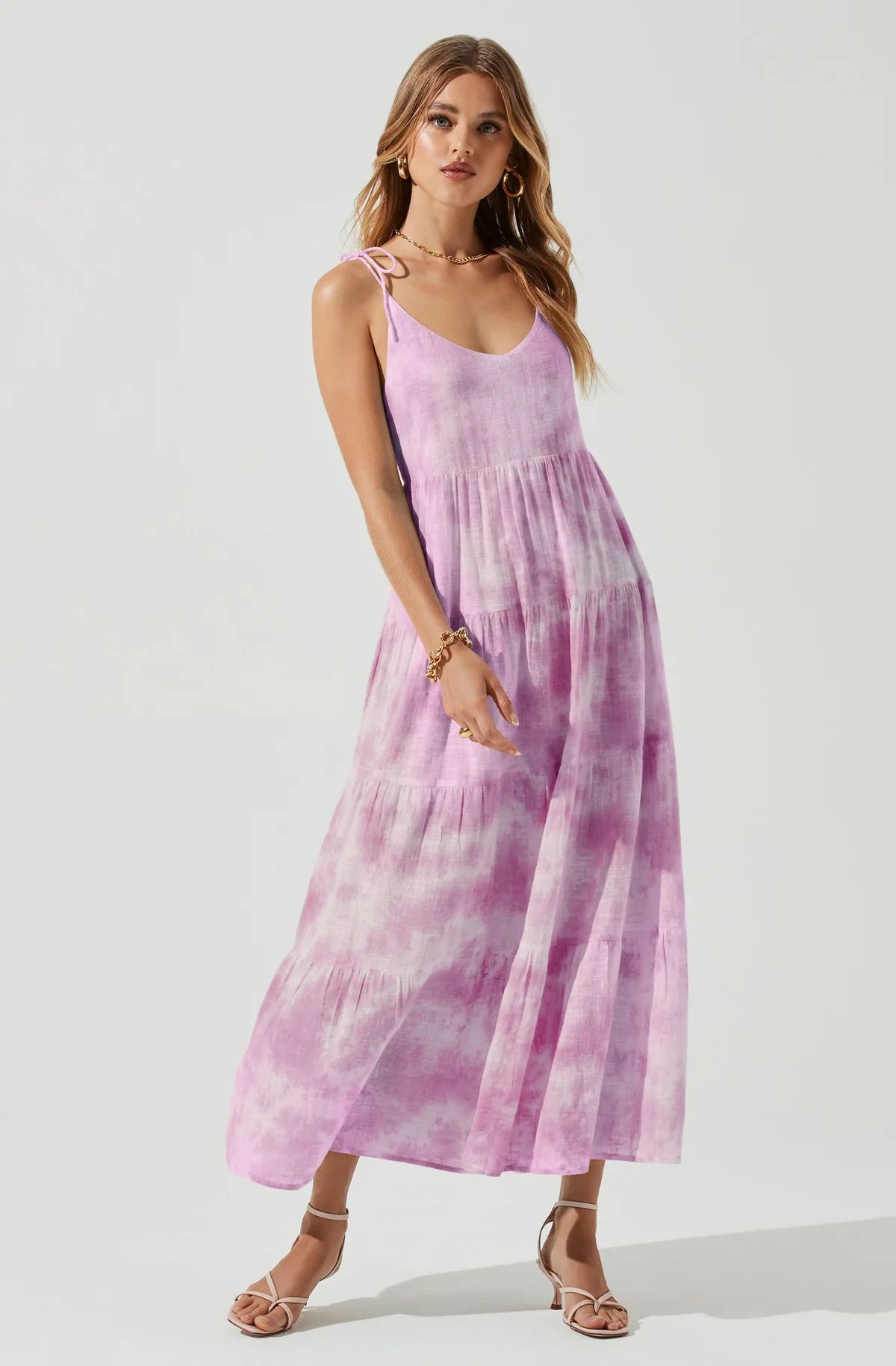 Paradise Tie Dye Midi Dress | ASTR The Label (US)