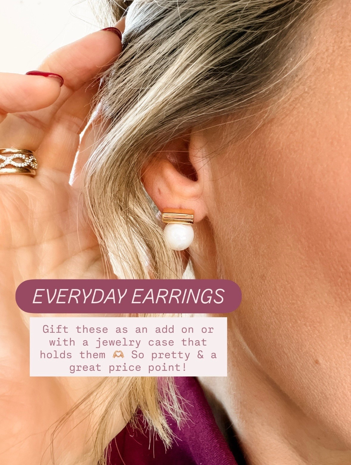 These pearl earrings are perfect for everyday wear! I got them off Amazon, and they are under $15! 👏🏼 These would be a great stocking stuffer or white elephant/favorite things gift!

Loverly Grey, pearl earrings, everyday earrings, Amazon, favorite things party, white elephant party 

#LTKGiftGuide #LTKFindsUnder50
