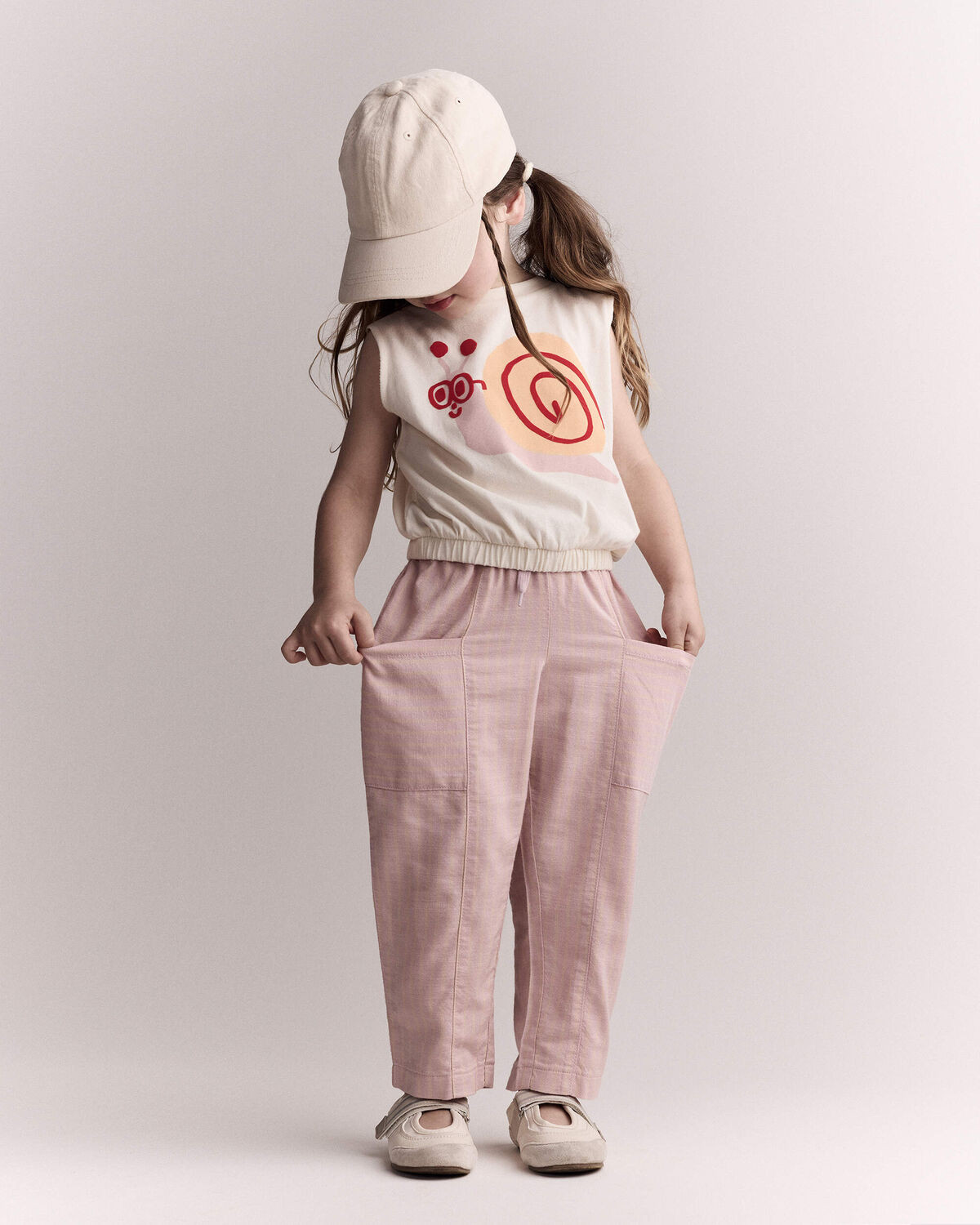 Toddler Girl Pocket Pant in Stripes - Light Pink - Otter Avenue | Carter's | Carter's Inc