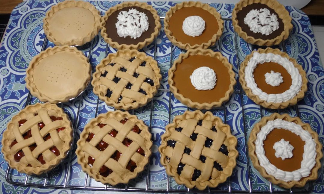 3” Pumpkin, Cherry, Blueberry, Apple,& Chocolate Tart/Pies Faux Food /Fake Bake/ Replica /Prop/... | Etsy (US)