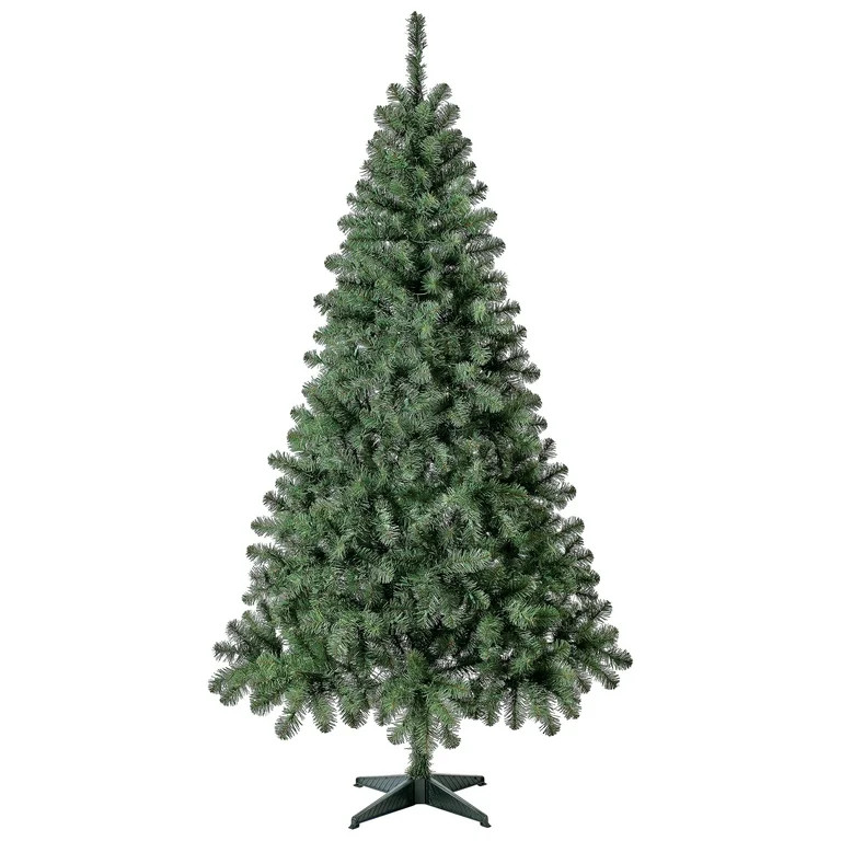 6.5 ft Pre-Lit Madison Pine Artificial Christmas Tree, Clear Incandescent Lights, by Holiday Time | Walmart (US)