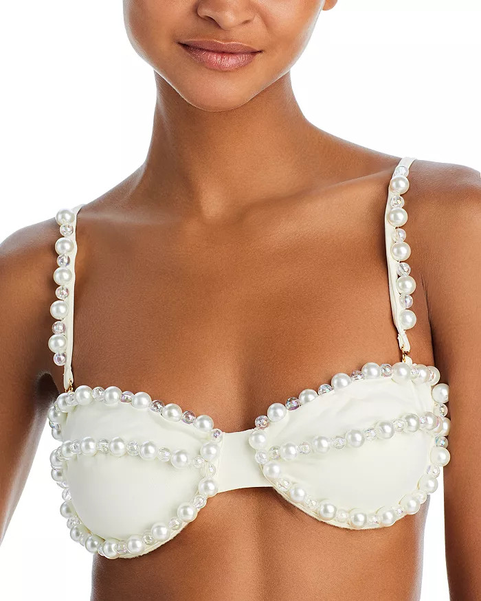 Silvana Beaded Bikini Top | Bloomingdale's (US)