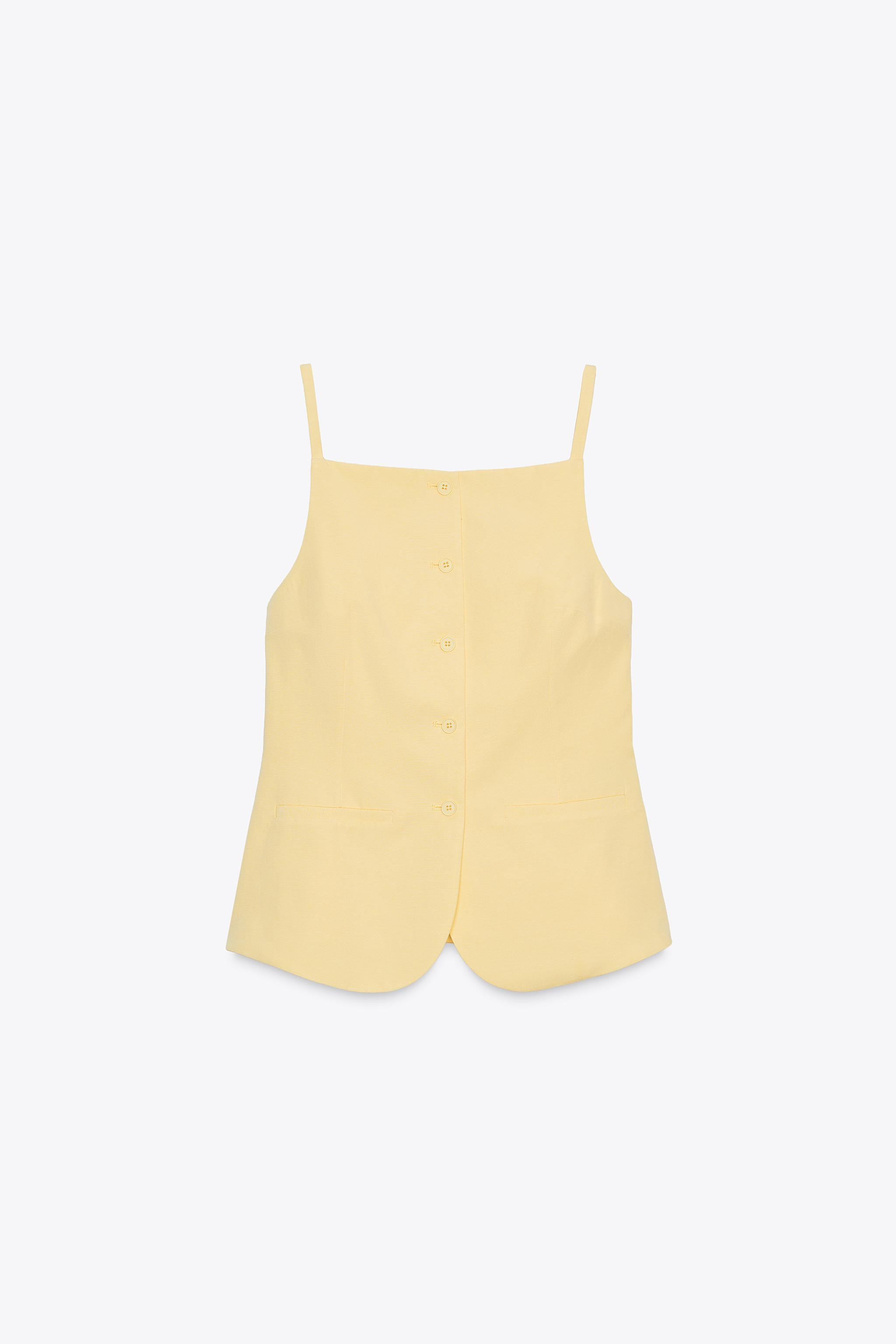 BUTTONED WAISTCOAT TOP | Zara US