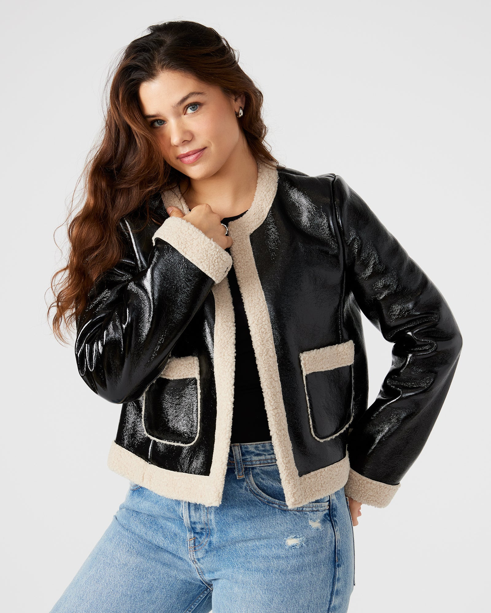 Fienne Jacket Black | Steve Madden (US)