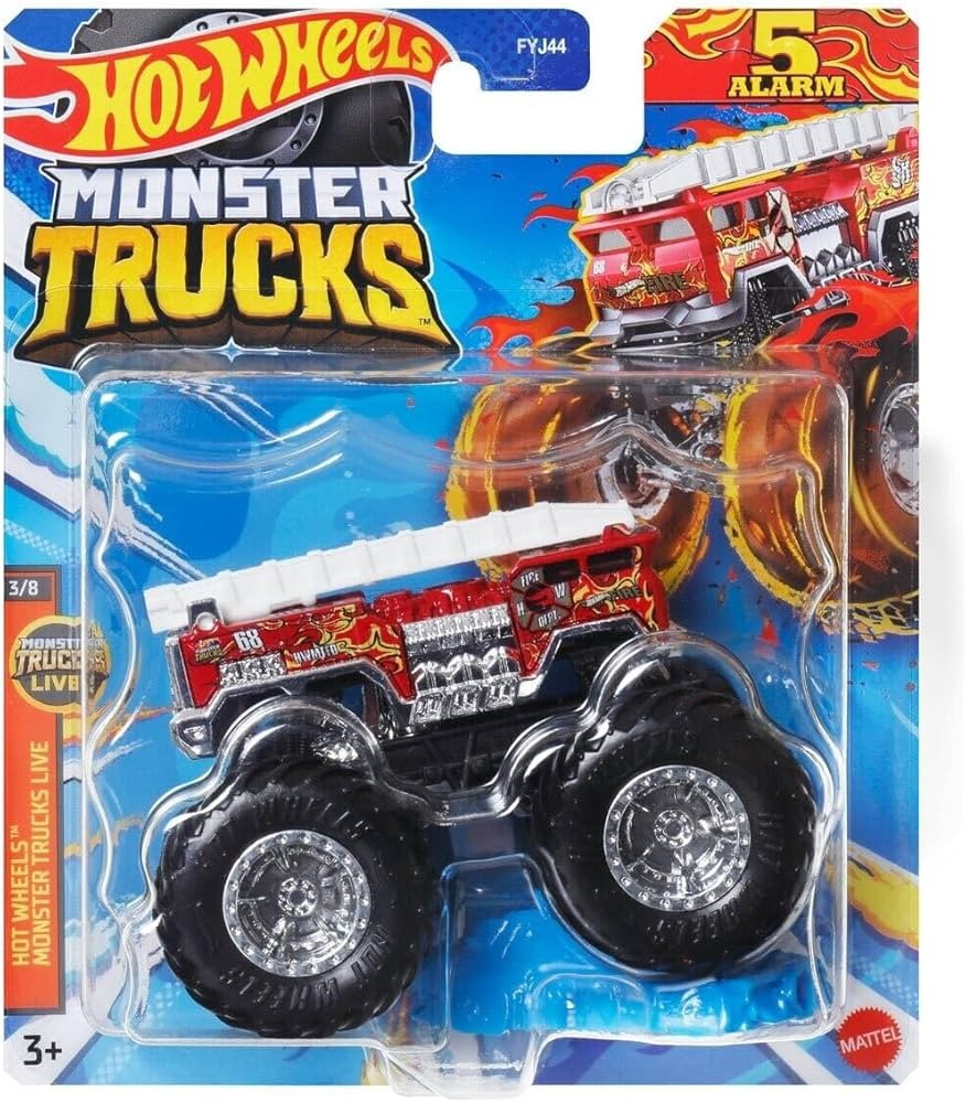 Matchbox Hot Wheels Monster Trucks 5 Alarm, Monster Trucks Live 3/8 | Amazon (US)