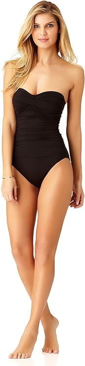 Anne Cole Women's Standard Twist Front Shirred One Piece Swimsuit | Amazon (US)