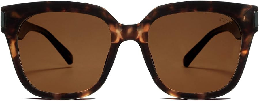 SOJOS Classic Polarized Sunglasses for Women Men Trendy Square Frame SJ2149 | Amazon (US)