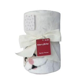 Merry Brite Holiday Print Throw Blanket, Santa, 50 x 60 in | CVS