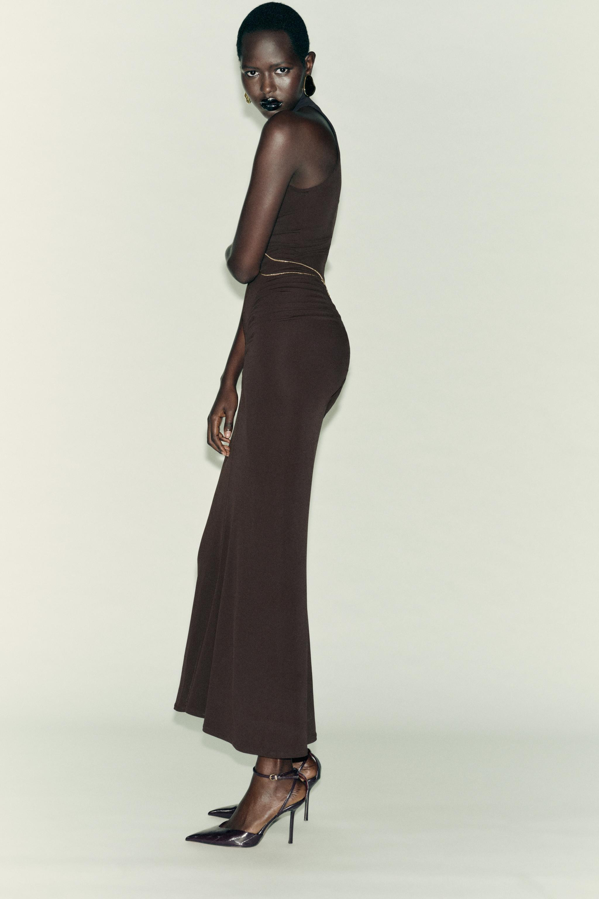 CHAIN HALTER DRESS | Zara US