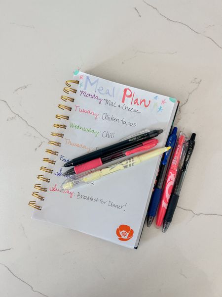 #ad Meal planning can be a bit daunting, but with a list and some fun pens from @pilotpens  it doesn’t have to be! We’ve been implementing a meal plan weekly and I’ll never go back. I make a grocery list and plan every week to help us stay on track budget wise and to make sure we’re getting a good variety of meals. I love using G2 and FriXion pens from Pilotpens. to make my grocery list and meal plans for the week. 📒🖊🍎🍌🍞🥚🧀🥛

With FriXion pens and highlighters, you can easily erase your mistakes. G2 pens write so smoothly and are quick drying which is super important! Grab these Erasable FriXion Pilot Pens from @target! I have them linked in my LTK and in stories. 

#PilotPen #PowerToThePen #FriXion #DoYouG2 #Target #TargetPartner #liketkit 


#LTKhome