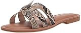 Amazon.com: The Drop Women's Monika Flat H-Band Slide Sandal, Faux Leather Mocha, 6.5 : Clothing,... | Amazon (US)
