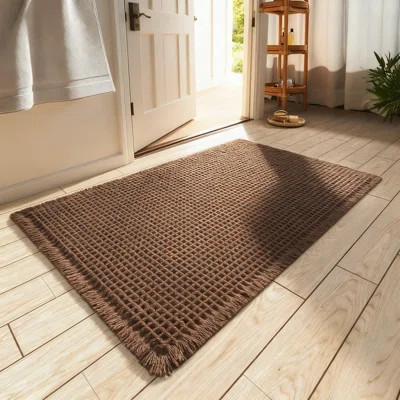 Upgraded Waffle Bath Mat, Super Absorbent And Non-Slip Bathroom Floor Rug With Quick-Dry Design, Machine Washable And Ultra Soft For Safety And Comfor | Wayfair North America