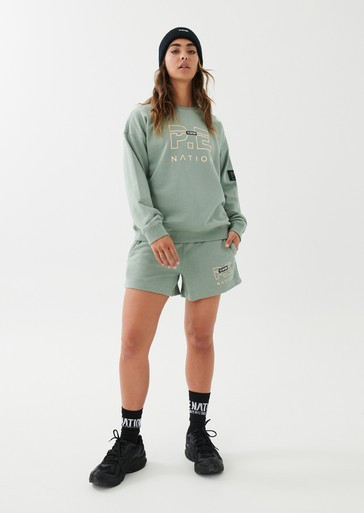 Heads Up Sweat in Iceberg Green | P.E Nation
